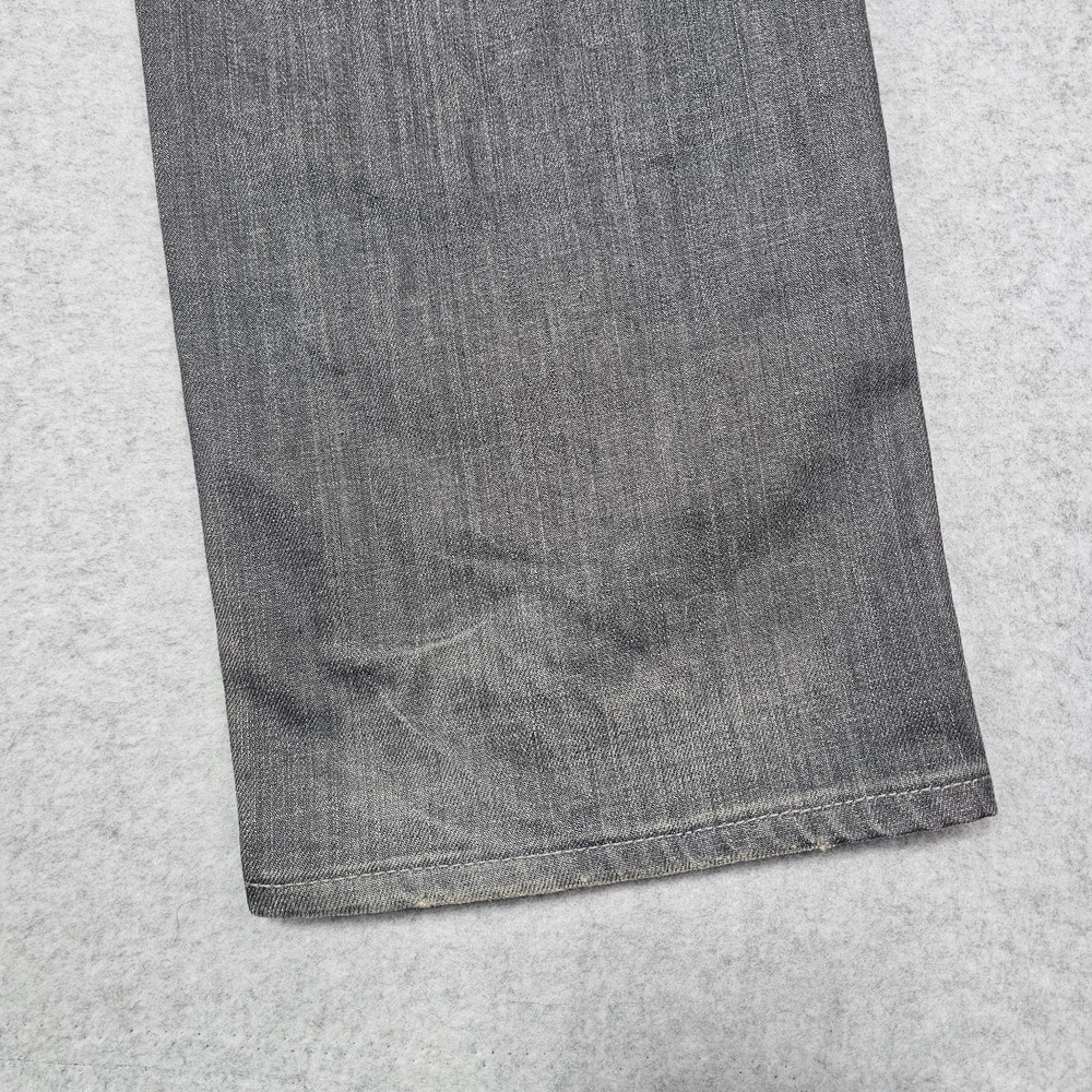 AG Adriano Goldschmied Jeans Mens 38x34 Gray Slim Straight Matchbox Distressed - Picture 14 of 16